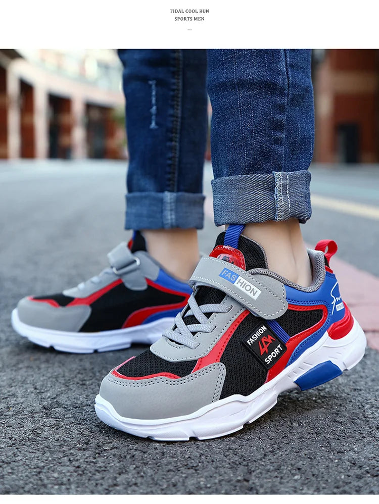 All Seasons Kids' Sneakers Children's Fashion Sports Shoes Boys' Running Leisure Breathable Outdoor Shoes Lightweight Breathable