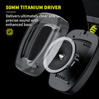 BINNUNE BW06 2.4GHz Bluetooth Gaming Headset with Mic for PS5 PS4 PC Mac Playstation Wireless Gaming headphone with Microphone