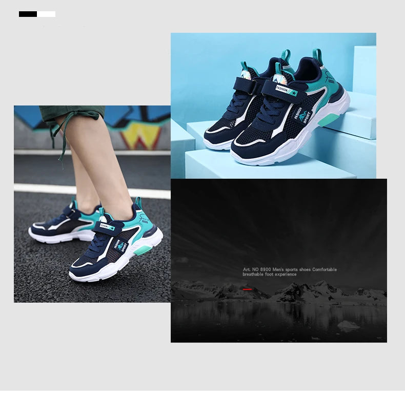 Single Net Children's Shoes Boys Sneakers Summer Breathable Non-slip Surface Girls Casual Tennis Sports Running Outdoor Shoes