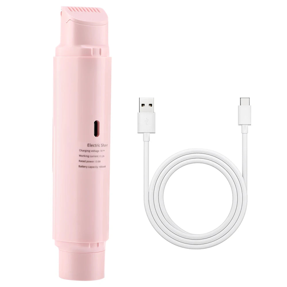 Electric Shaver for Women Wet & Dry Hair Razors 2 in 1 Double Head Dual Bikini Hair Trimmer Painless Hair Remover For Body Leg