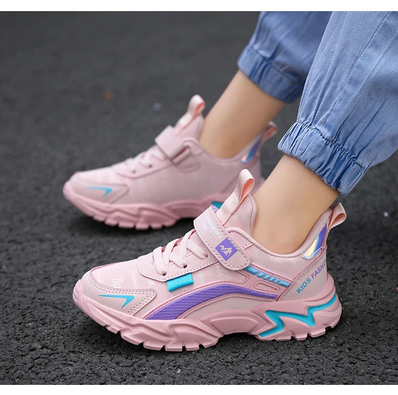 Kids Girls Shoes Running School Casual Sports Breathable Non-slip Sneakers Basketball Children Outdoor Walking Tennis All Season