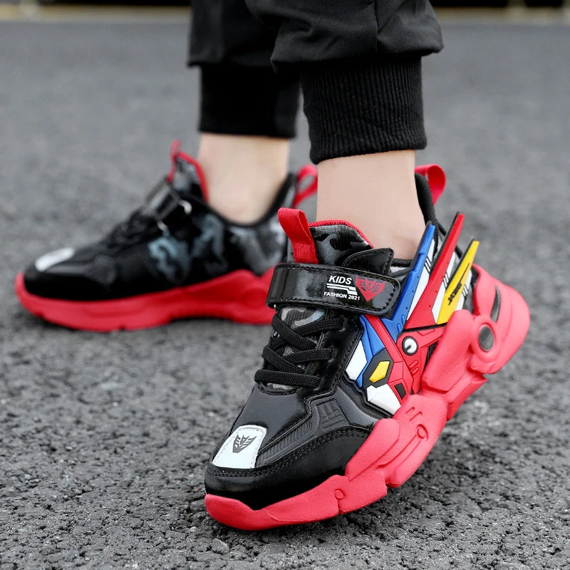 Hot Selling Trendy Childrens Sports Shoes Outdoor Comfortable Breathable Running Shoes Daily Wear-resistant Park Casual Shoes