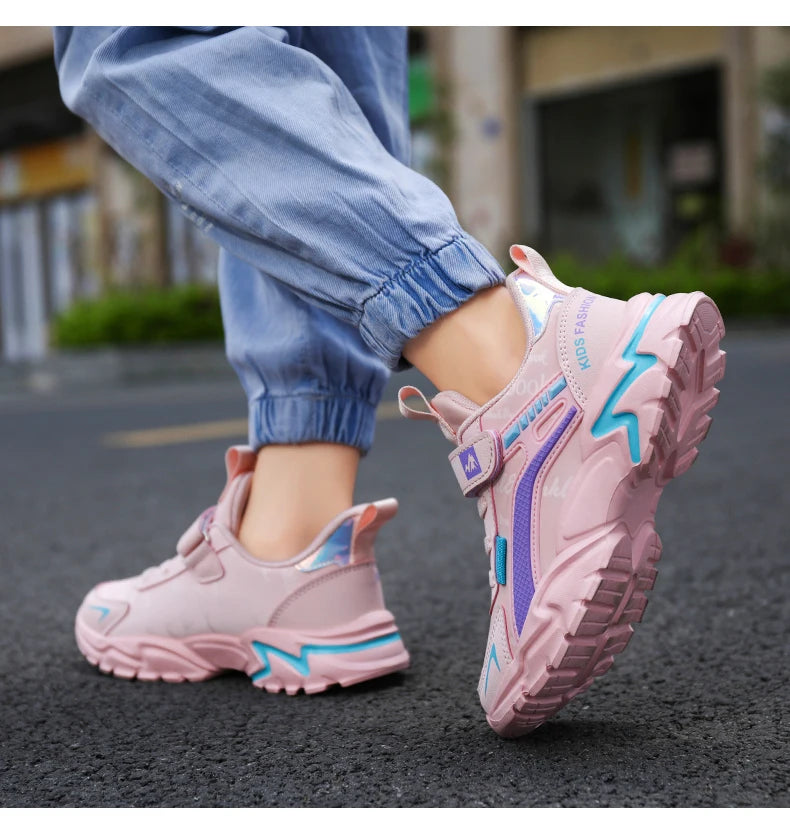 Kids Girls Shoes Running School Casual Sports Breathable Non-slip Sneakers Basketball Children Outdoor Walking Tennis All Season