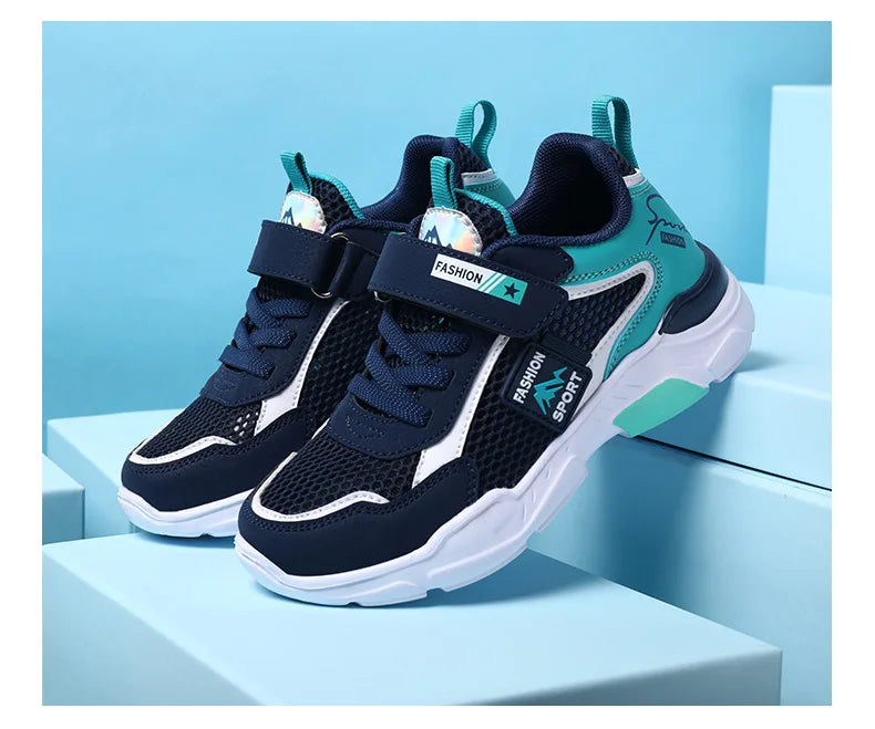 Single Net Children's Shoes Boys Sneakers Summer Breathable Non-slip Surface Girls Casual Tennis Sports Running Outdoor Shoes