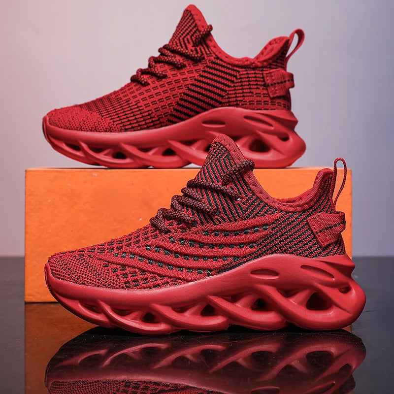 New Mesh Kids Running Shoes Outdoor Youngsters Teens Casual Walking Student Fashion Sneakers Breathable Soft Children Sports