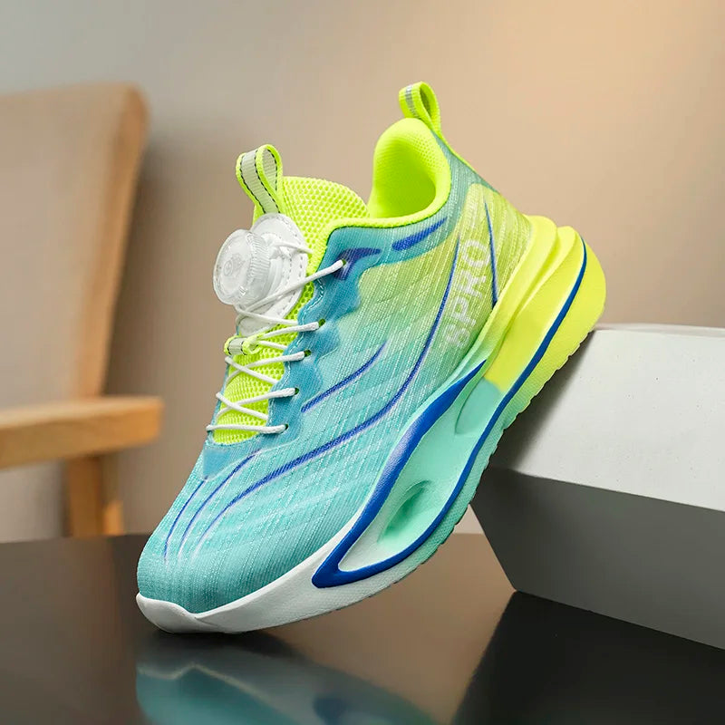 Four Season Kids Sneakers High-quality Ultra Light Anti Slip Button Up Training Shoes Comfort Girls Boys Outdoor Walk Run Shoes