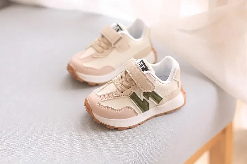 Children's Sports Shoes Toddler Breathable Non Slip Comfort Sneakers Lightweight Hook and Loop Soft Sole Running Casual Shoes