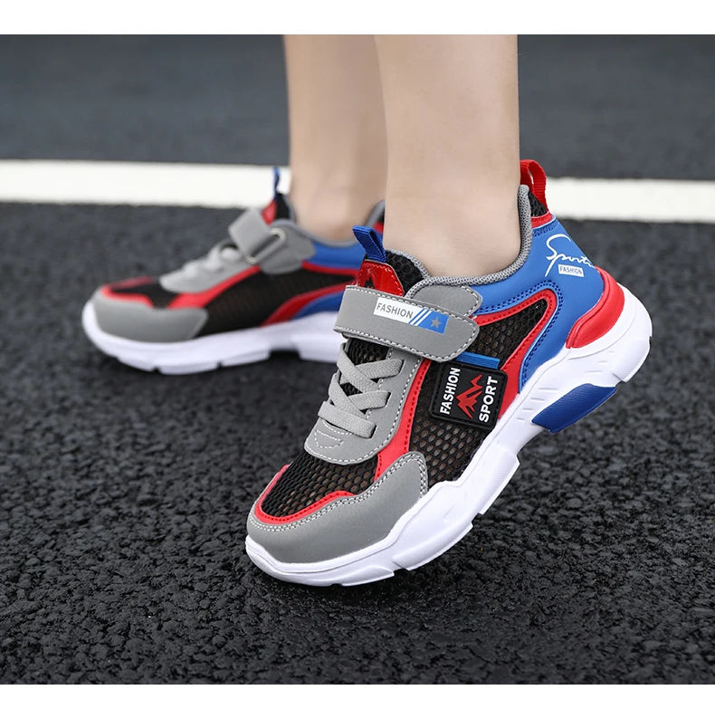 Single Net Children's Shoes Boys Sneakers Summer Breathable Non-slip Surface Girls Casual Tennis Sports Running Outdoor Shoes