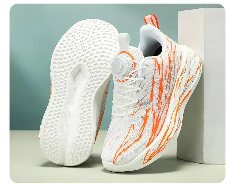 2025 New Arrival Children Sneakers for Boys Air Mesh Breathable Running Sports Shoes Kids Girls Flat Casual Shoes Big Size 40