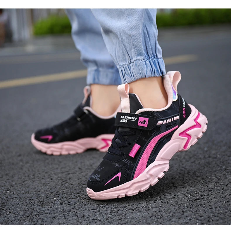 Kids Girls Shoes Running School Casual Sports Breathable Non-slip Sneakers Basketball Children Outdoor Walking Tennis All Season