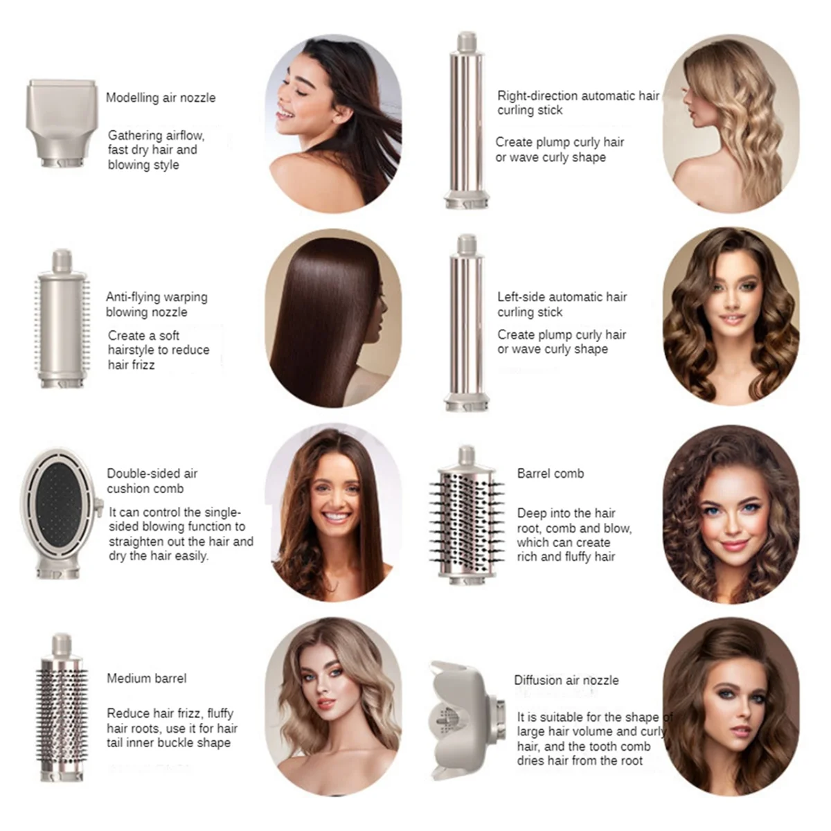 New Folding Hair Dryer Negative Ion Home Hot Air Comb Set Wind Salon Hair Styler Tool Professional Hair Dryer EU Plug,A