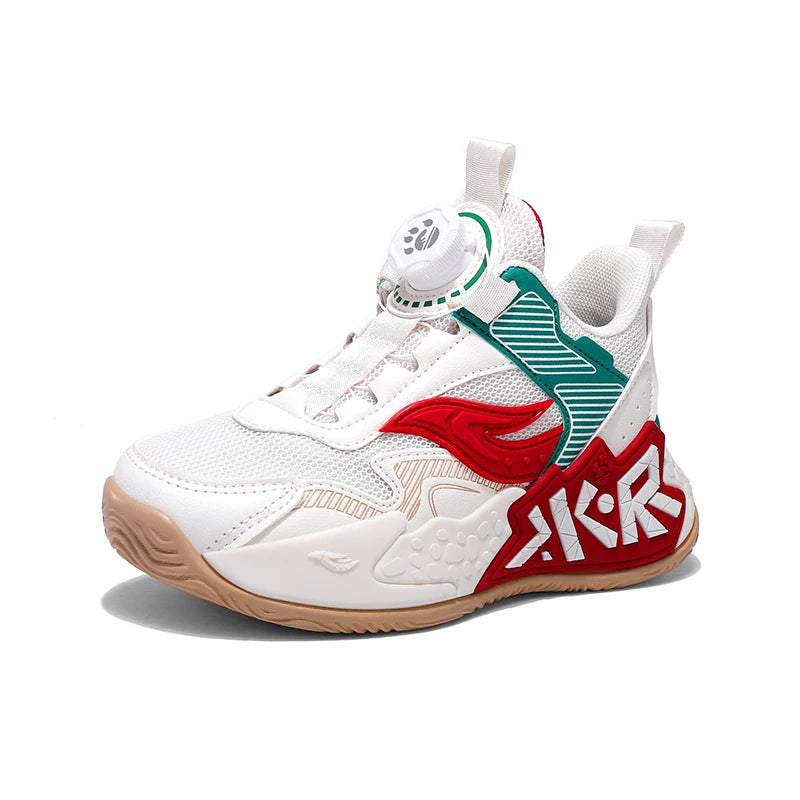 High Quality Children's Sneakers Boys Basketball Shoes Breathable Running Sports Shoes Outdoor Non-slip Kids Basket Trainers