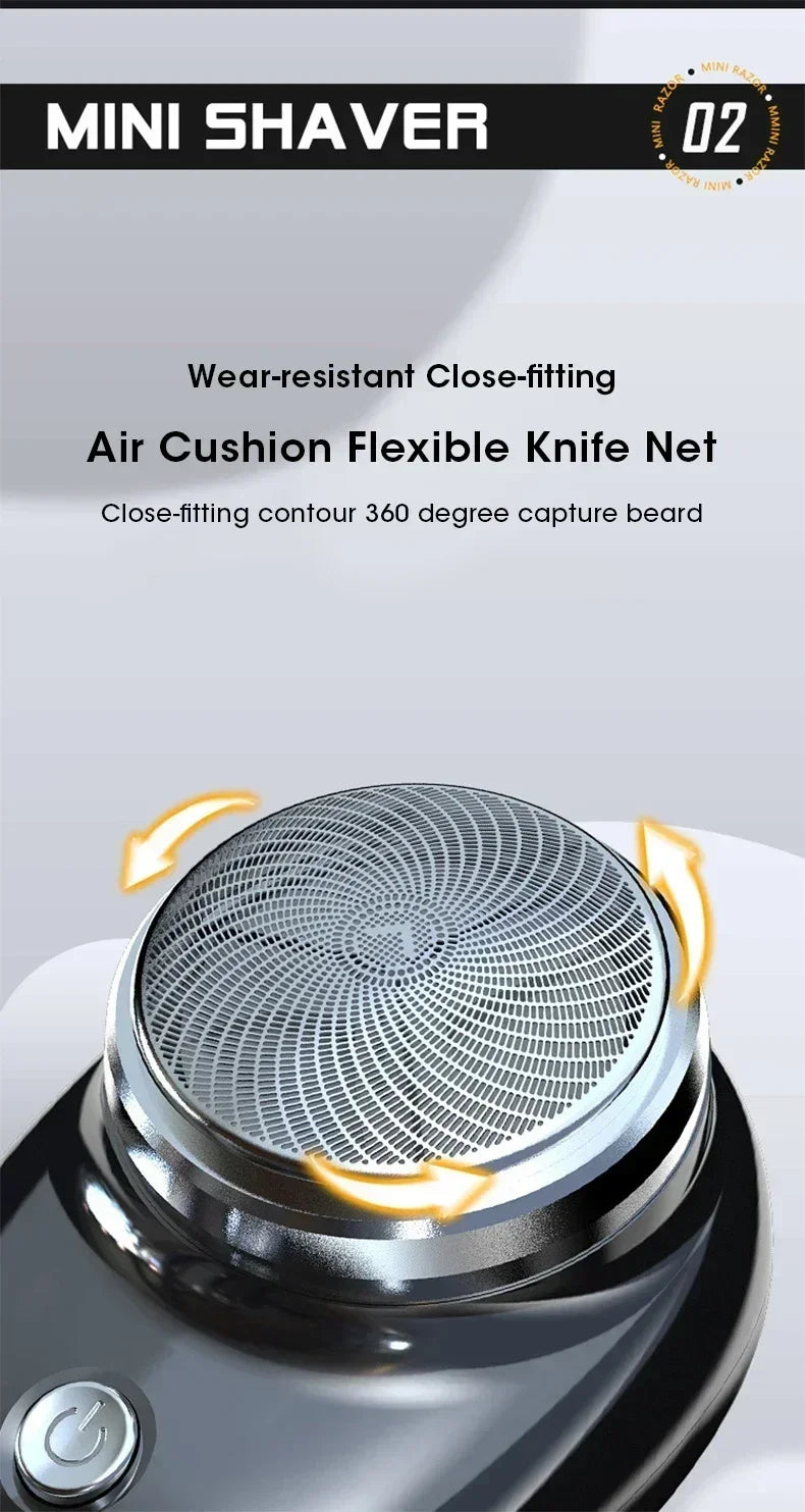 2025 Upgraded MNI Men's Shaver - IPX7 USB-C Fast Charge, 9000RPM Wet&Dry Trimmer shaving machine for men back razor