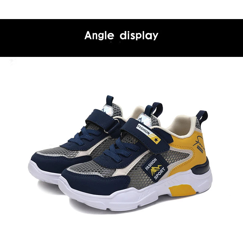 Single Net Children's Shoes Boys Sneakers Summer Breathable Non-slip Surface Girls Casual Tennis Sports Running Outdoor Shoes