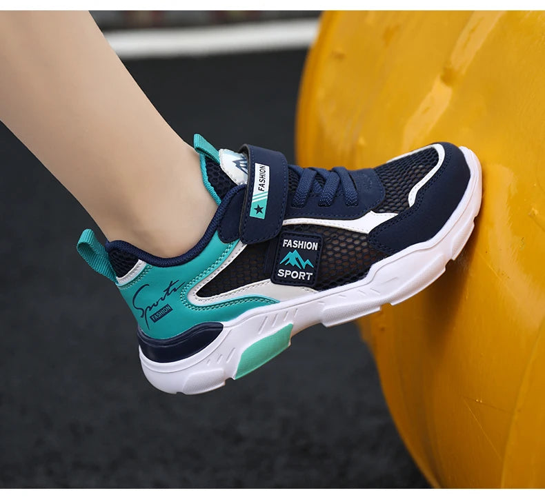 Single Net Children's Shoes Boys Sneakers Summer Breathable Non-slip Surface Girls Casual Tennis Sports Running Outdoor Shoes
