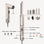 New Folding Hair Dryer Negative Ion Home Hot Air Comb Set Wind Salon Hair Styler Tool Professional Hair Dryer EU Plug,A