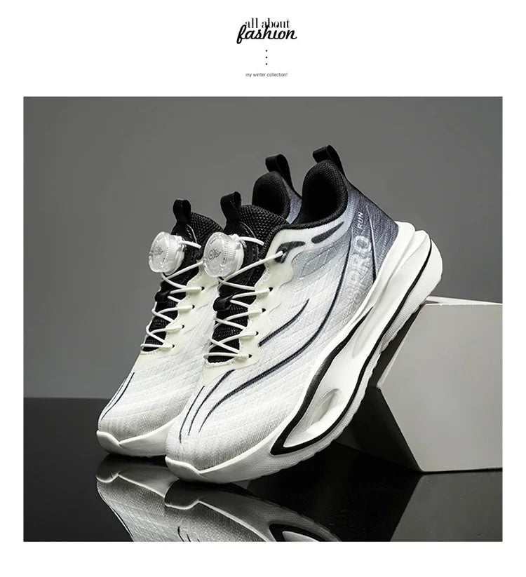 Four Season Kids Sneakers High-quality Ultra Light Anti Slip Button Up Training Shoes Comfort Girls Boys Outdoor Walk Run Shoes