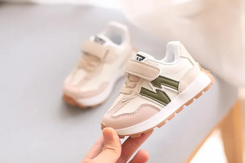 Children's Sports Shoes Toddler Breathable Non Slip Comfort Sneakers Lightweight Hook and Loop Soft Sole Running Casual Shoes