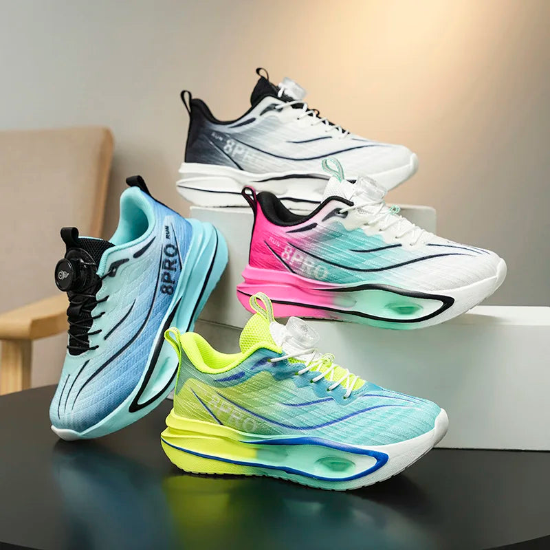 Four Season Kids Sneakers High-quality Ultra Light Anti Slip Button Up Training Shoes Comfort Girls Boys Outdoor Walk Run Shoes