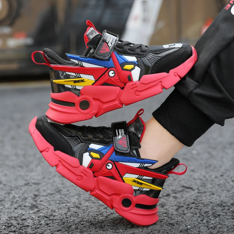 Hot Selling Trendy Childrens Sports Shoes Outdoor Comfortable Breathable Running Shoes Daily Wear-resistant Park Casual Shoes