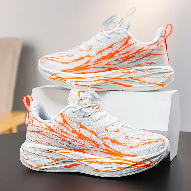 2025 New Arrival Children Sneakers for Boys Air Mesh Breathable Running Sports Shoes Kids Girls Flat Casual Shoes Big Size 40