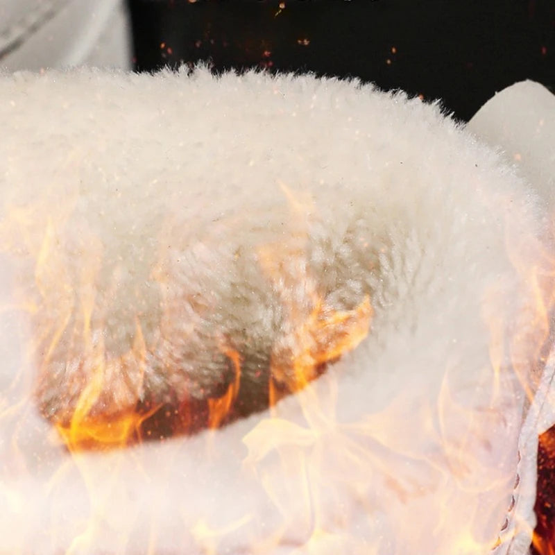 Winter Cotton Sneakers for Kids Warm Plush Ankle Boots Children Casual Hiking Sports Shoes Fashion Cotton Shoes for Boys Girls