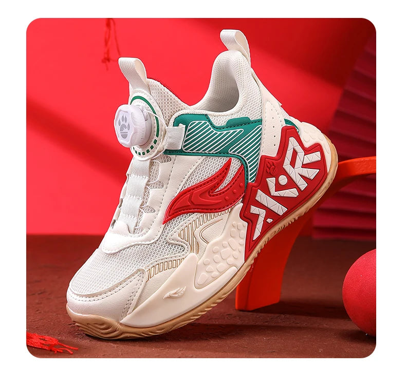 High Quality Children's Sneakers Boys Basketball Shoes Breathable Running Sports Shoes Outdoor Non-slip Kids Basket Trainers