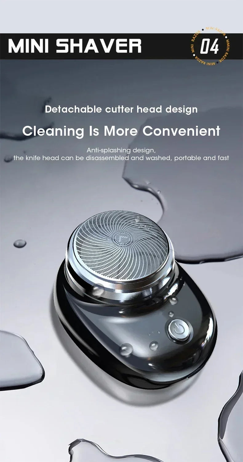 2025 Upgraded MNI Men's Shaver - IPX7 USB-C Fast Charge, 9000RPM Wet&Dry Trimmer shaving machine for men back razor