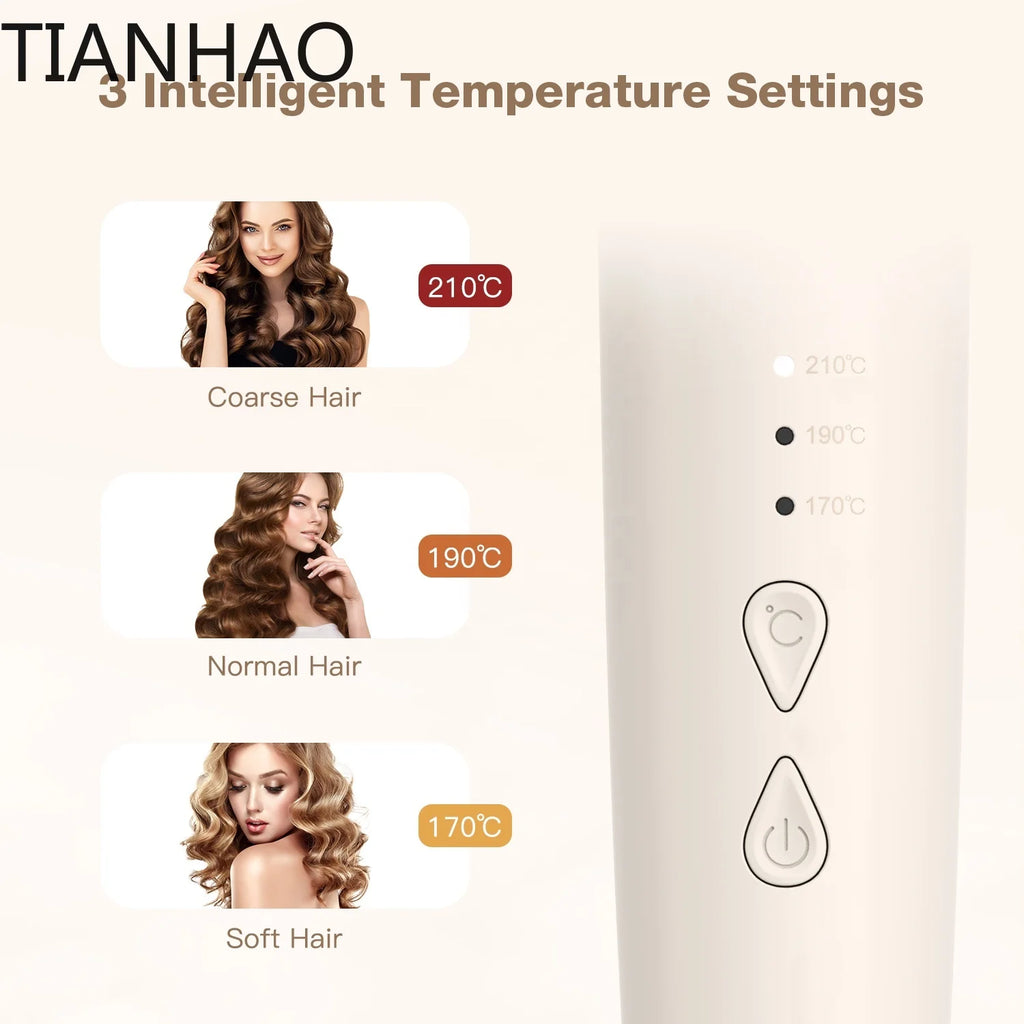 Ionic 360 Degree Ceramic Barrel Electric Professional Auto Rotating Curling Iron Automatic Hair Curler Wand