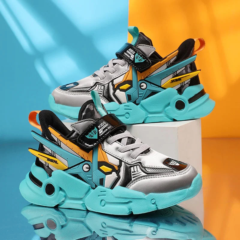 Hot Selling Trendy Childrens Sports Shoes Outdoor Comfortable Breathable Running Shoes Daily Wear-resistant Park Casual Shoes