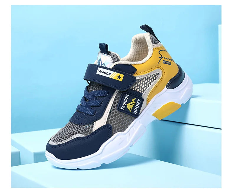 Single Net Children's Shoes Boys Sneakers Summer Breathable Non-slip Surface Girls Casual Tennis Sports Running Outdoor Shoes