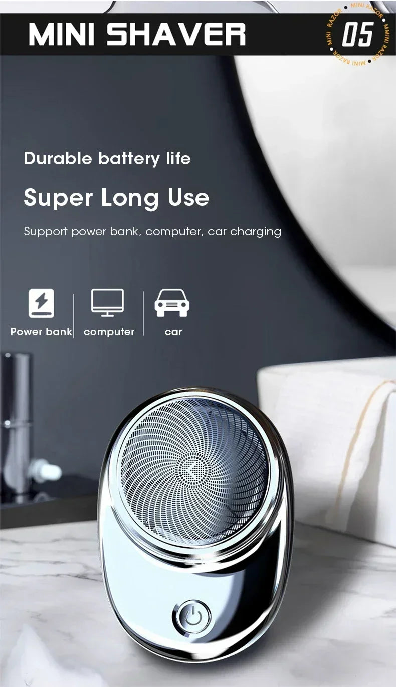 2025 Upgraded MNI Men's Shaver - IPX7 USB-C Fast Charge, 9000RPM Wet&Dry Trimmer shaving machine for men back razor