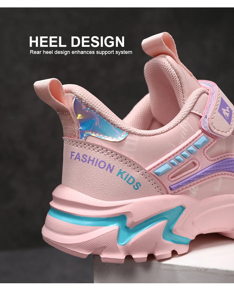 Kids Girls Shoes Running School Casual Sports Breathable Non-slip Sneakers Basketball Children Outdoor Walking Tennis All Season
