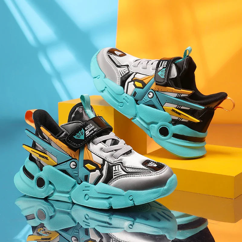 Hot Selling Trendy Childrens Sports Shoes Outdoor Comfortable Breathable Running Shoes Daily Wear-resistant Park Casual Shoes