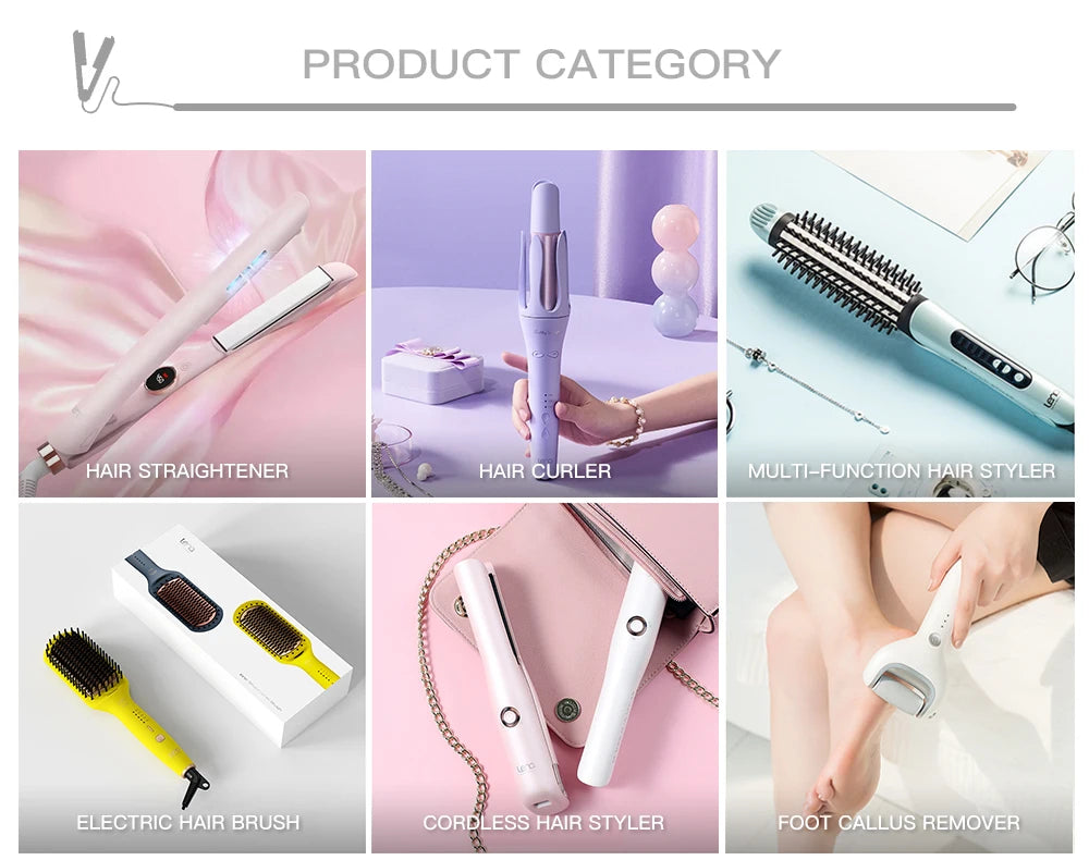 Ionic 360 Degree Ceramic Barrel Electric Professional Auto Rotating Curling Iron Automatic Hair Curler Wand