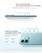5G Smartphone Global Rom Original Xiaomi Redmi Note 13 256GB Dimensity 6080 Ultra 140Hz LCD Display 64MP Triple Camera 5000mAh