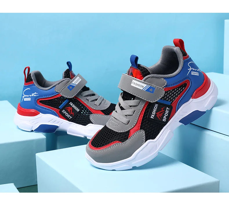 Single Net Children's Shoes Boys Sneakers Summer Breathable Non-slip Surface Girls Casual Tennis Sports Running Outdoor Shoes