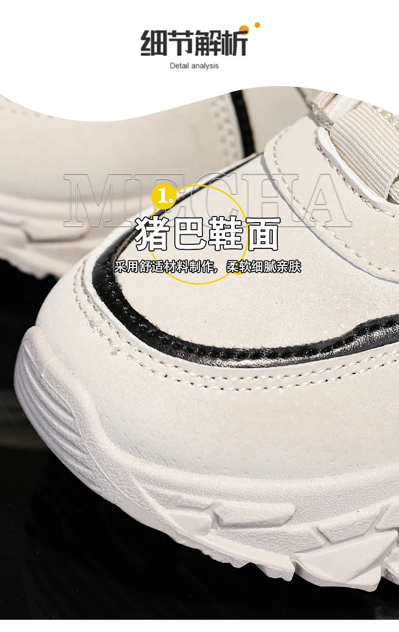 Winter Cotton Sneakers for Kids Warm Plush Ankle Boots Children Casual Hiking Sports Shoes Fashion Cotton Shoes for Boys Girls