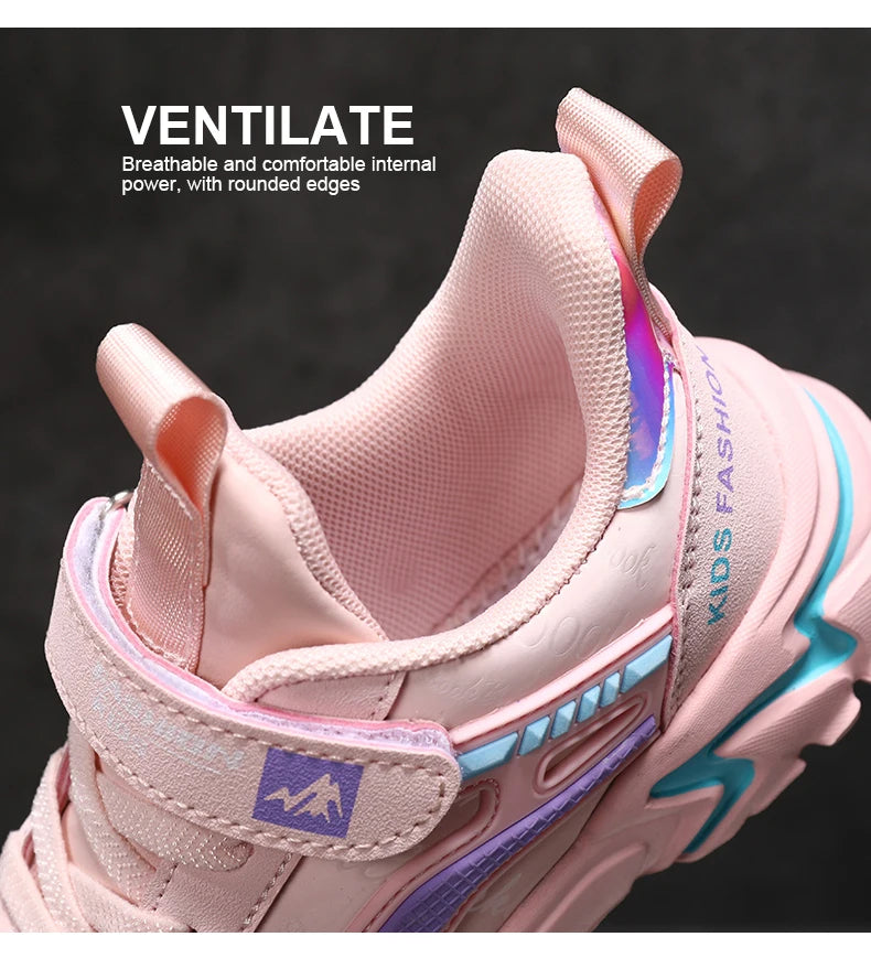Kids Girls Shoes Running School Casual Sports Breathable Non-slip Sneakers Basketball Children Outdoor Walking Tennis All Season