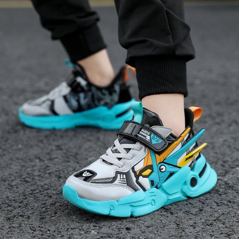 Hot Selling Trendy Childrens Sports Shoes Outdoor Comfortable Breathable Running Shoes Daily Wear-resistant Park Casual Shoes