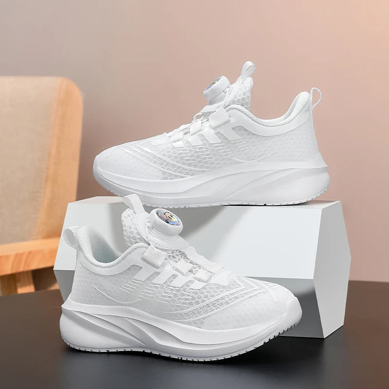 Childrens Sneakers Fashion Lightweight Soft Sole Ventilate Luxury Design School Running Sports 2025 New Training Shoes for Kids
