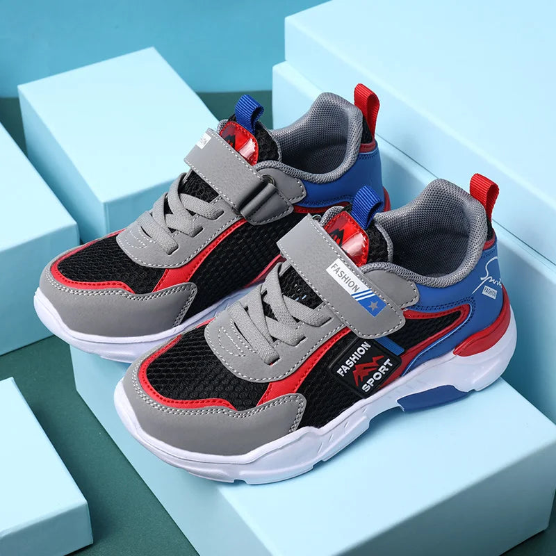 Single Net Children's Shoes Boys Sneakers Summer Breathable Non-slip Surface Girls Casual Tennis Sports Running Outdoor Shoes