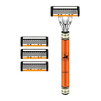 6-layer razor blade, men's stainless steel blade, classic water washed razor, sharp blade for clean shaving