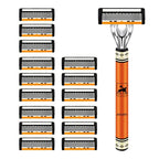 6-layer razor blade, men's stainless steel blade, classic water washed razor, sharp blade for clean shaving