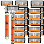 6-layer razor blade, men's stainless steel blade, classic water washed razor, sharp blade for clean shaving