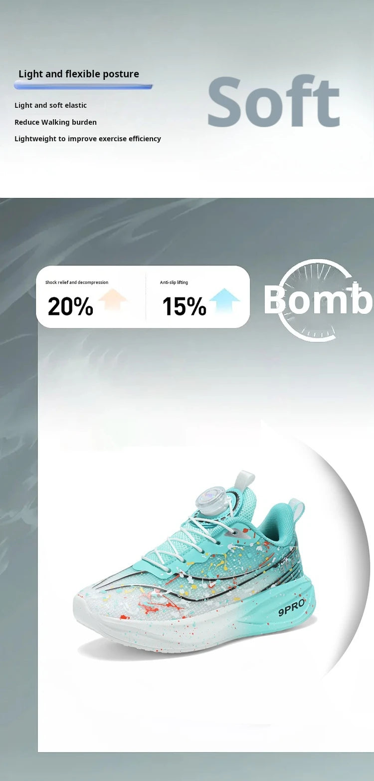 Boys' Running Leisure Breathable Outdoor Kids Shoes Lightweight Sneakers Shoes Four Seasons Children's Fashion Sports Shoes