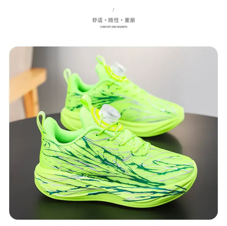 2025 New Arrival Children Sneakers for Boys Air Mesh Breathable Running Sports Shoes Kids Girls Flat Casual Shoes Big Size 40