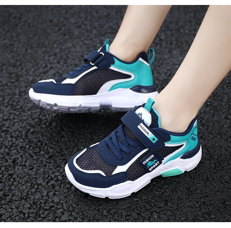 Single Net Children's Shoes Boys Sneakers Summer Breathable Non-slip Surface Girls Casual Tennis Sports Running Outdoor Shoes