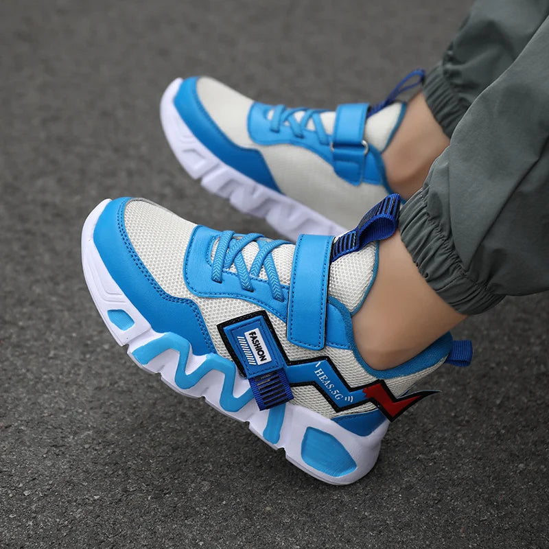 Cartoon Kids Boys Basketball Shoes Soft Sole Sneaker Outdoor Children Sports Running Shoes Non-slip Breathable Walking Sneaker