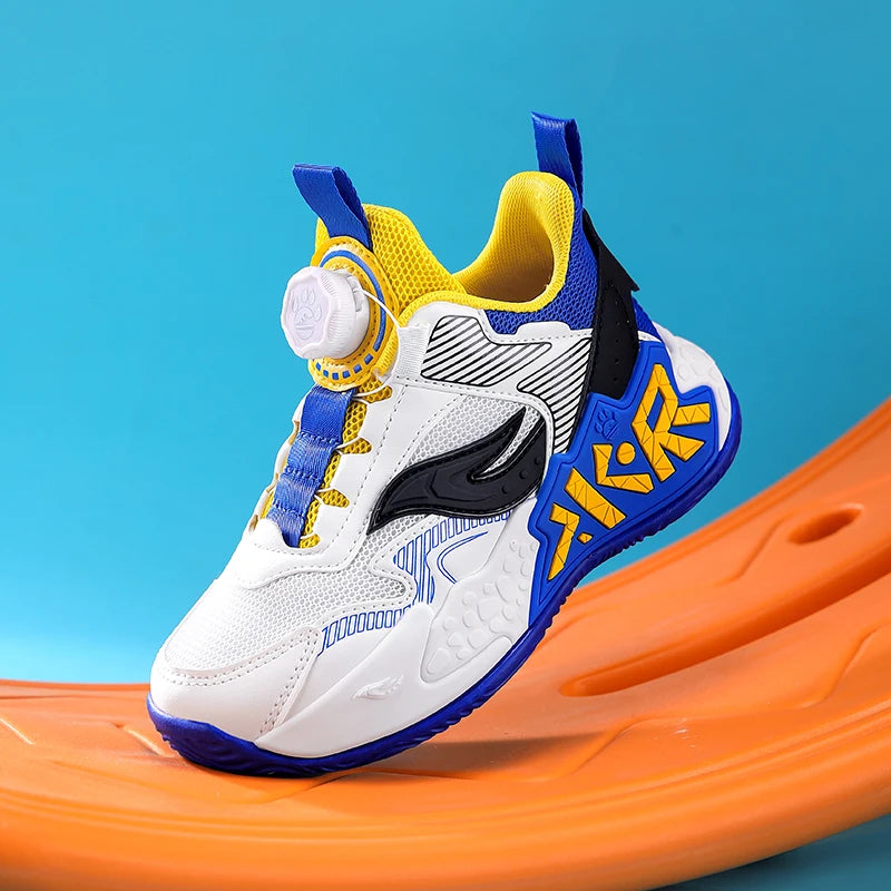 High Quality Children's Sneakers Boys Basketball Shoes Breathable Running Sports Shoes Outdoor Non-slip Kids Basket Trainers